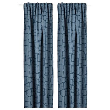 LÖNNSTÄVMAL, block-out curtains 1 pair, 145x300 cm, 705.517.29