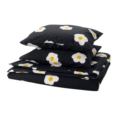 ÖGONLOCKSMAL, duvet cover and 2 pillowcases, 240x220/50x60 cm, 706.000.27