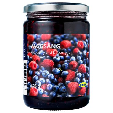 VAGGSANG, μαρμελάδα με σμέουρα και μύρτιλα, 425 g, 706.078.54