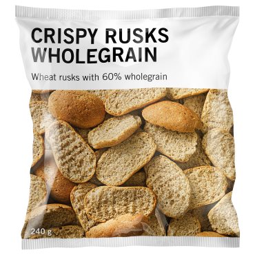 WHEAT RUSK, φρυγανιά σίτου ολικής άλεσης, 240 γρ., 706.253.15