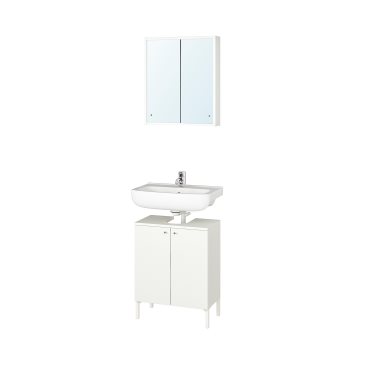 NYSJON/BJORKAN, bathroom furniture set of 5, 54x40x80 cm, 794.196.84
