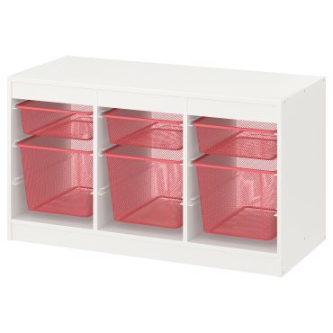 TROFAST, storage combination with boxes, 99x44x56 cm, 794.798.33