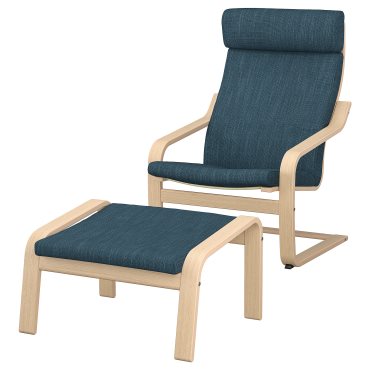 POÄNG, armchair and footstool, 794.842.93