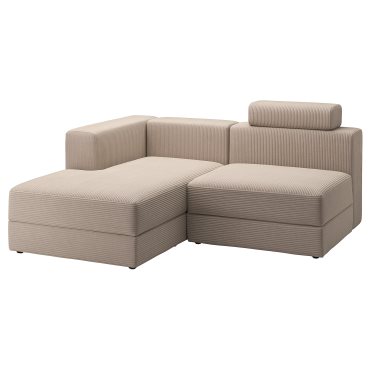 JATTEBO, 2,5 θέσιος καναπές με σεζλόνγκ/αριστερό με κεφαλάρι, 794.900.91