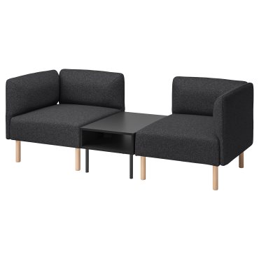 LILLEHEM, 2-seat modular sofa with side table, 795.697.44
