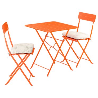 table and 2 folding chairs/outdoor, 65x65 cm, 795.732.51