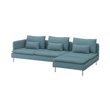 SÖDERHAMN, 4-seat sofa with chaise longue and open end, 796.216.57