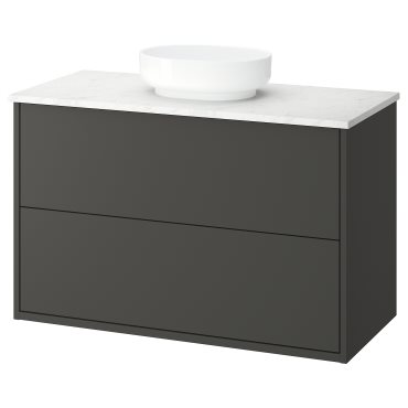 HAVBÄCK/VINDEL, wash-stand with drawers/wash-basin, 102x49x77 cm, 796.224.64