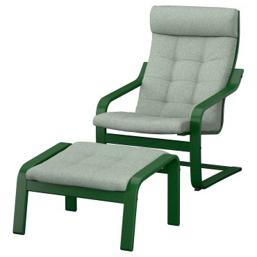 POÄNG, armchair and footstool, 796.254.67