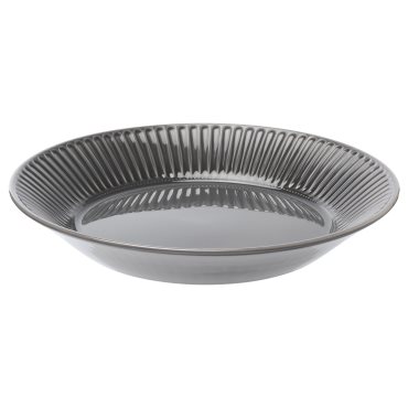 STRIMMIG, serving plate/stoneware, 29 cm, 804.562.13