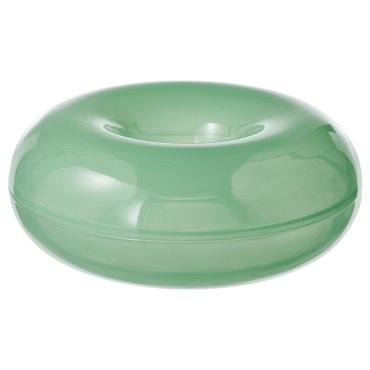 VARMBLIXT, serving bowl with lid/glass, 18 cm, 805.299.93