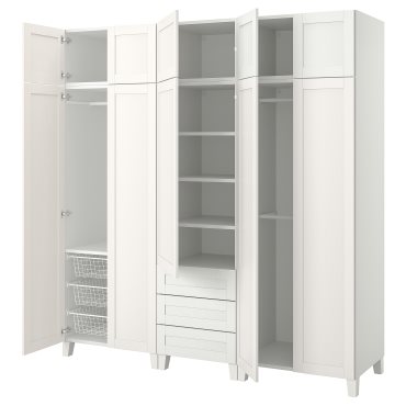 PLATSA, wardrobe with 10 doors/3 drawers, 220x57x231 cm, 894.853.48