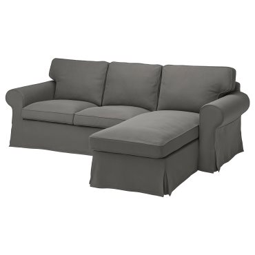 EKTORP, 3-seat sofa with chaise longue, 895.090.28