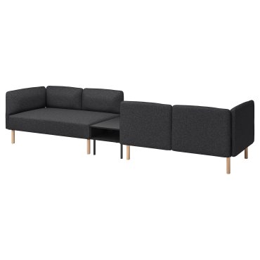 LILLEHEM, 4-seat modular sofa with side table, 895.697.53