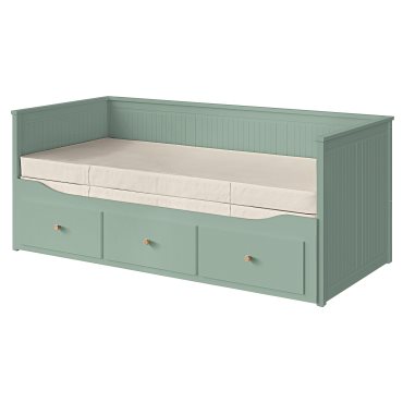 HEMNES, κρεβάτι επισκέπτη day bed 3 συρτάρια/2 στρώματα, 80x200 cm, 896.102.29