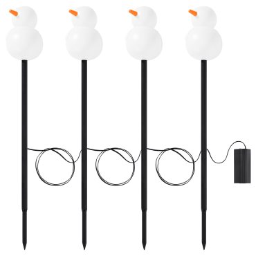 STRÅLA, ράβδος φωτισμού με ενσωματωμένο φωτισμό LED/λειτουργία με μπαταρία/εξωτερικού χώρου, 905.825.17