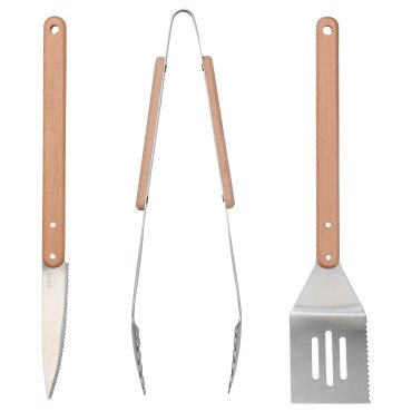 GRILLTIDER, 3-piece barbecue tools set, 905.908.62