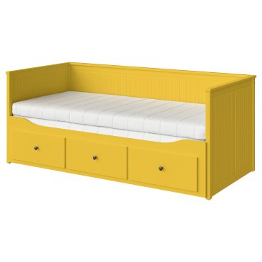 HEMNES, κρεβάτι επισκέπτη day bed 3 συρτάρια/2 στρώματα, 80x200 cm, 995.598.62