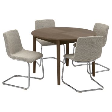 SKANSNÄS/LUSTEBO, table and 4 chairs, 115/170 cm, 995.616.38