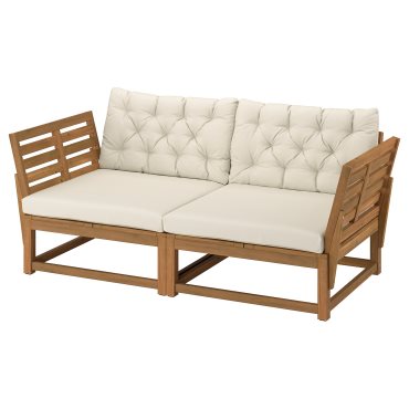 NÄMMARÖ, 2-seat modular sofa with armrests outdoor, 183 cm, 996.155.99