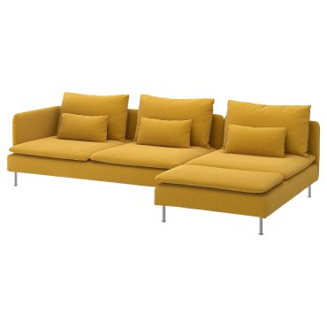 SÖDERHAMN, 4-seat sofa with chaise longue and open end, 996.216.80