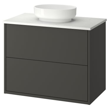 HAVBÄCK/VINDEL, wash-stand with drawers/wash-basin, 82x49x77 cm, 996.224.58