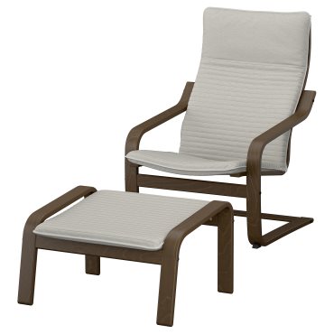 POÄNG, armchair and footstool, 996.254.71