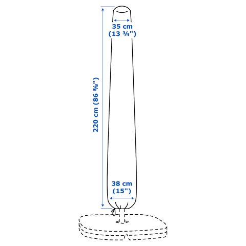 TOSTERO, parasol cover, 003.245.61 - IKEA Greece TOSTERO, parasol cover, 003.245.61