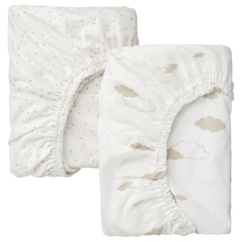 ALSKVARD, fitted sheet for bassinet, 305.264.02