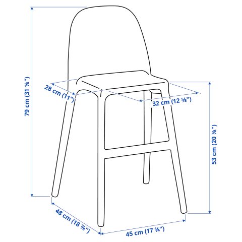 URBAN, Καρέκλα φαγητού, 001.652.13 - IKEA Ελλάδα URBAN, Καρέκλα φαγητού, 001.652.13