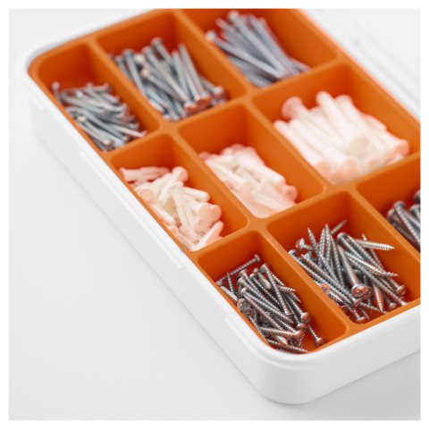 FIXA, 260-piece screw and plug set, 001.692.49 - IKEA Greece FIXA, 260-piece screw and plug set, 001.692.49
