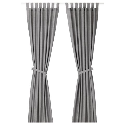 LENDA, curtains with tie-backs, 1 pair, 003.191.78 - IKEA Greece LENDA, curtains with tie-backs, 1 pair, 003.191.78