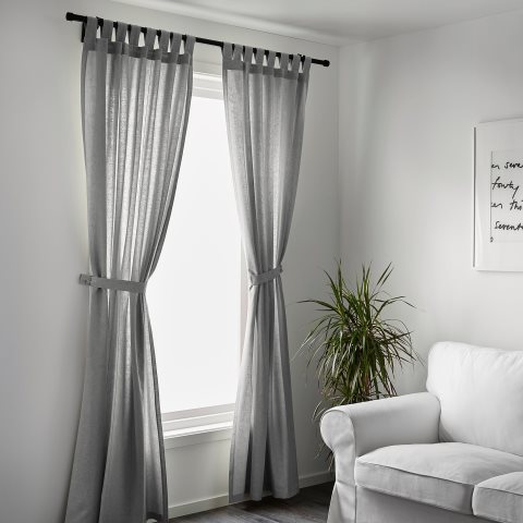LENDA, curtains with tie-backs, 1 pair, 003.191.78 - IKEA Greece LENDA, curtains with tie-backs, 1 pair, 003.191.78