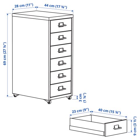 HELMER, Συρταριέρα με ροδάκια, 102.510.45 - IKEA Ελλάδα HELMER, Συρταριέρα με ροδάκια, 102.510.45