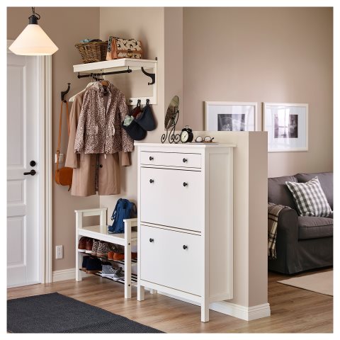 HEMNES, shoe cabinet with 2 compartments, 201.695.59 - IKEA Greece HEMNES, shoe cabinet with 2 compartments, 201.695.59