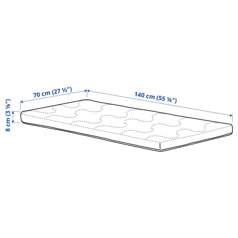 SKONAST, στρώμα αφρού για κούνια, 203.554.53 - IKEA Ελλάδα SKONAST, στρώμα αφρού για κούνια, 203.554.53