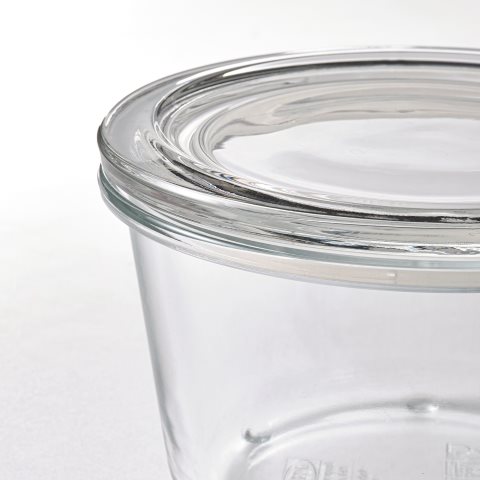 IKEA 365+, food container round/glass, 600 ml, 303.591.96 - IKEA Greece IKEA 365+, food container round/glass, 600 ml, 303.591.96