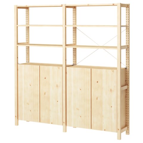 IVAR, 2 sections/shelves/cabinet, 392.483.59 - IKEA Greece IVAR, 2 sections/shelves/cabinet, 392.483.59