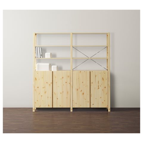 IVAR, 2 sections/shelves/cabinet, 392.483.59 - IKEA Greece IVAR, 2 sections/shelves/cabinet, 392.483.59