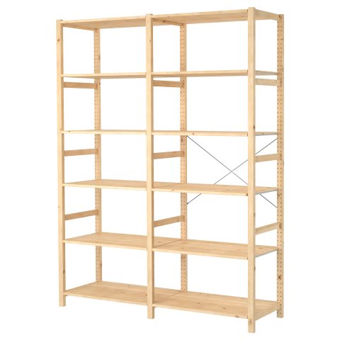 IVAR, 2 sections/shelves, 492.483.54 - IKEA Greece IVAR, 2 sections/shelves, 492.483.54