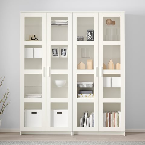 BRIMNES, storage combination with glass doors, 492.782.37 - IKEA Greece BRIMNES, storage combination with glass doors, 492.782.37