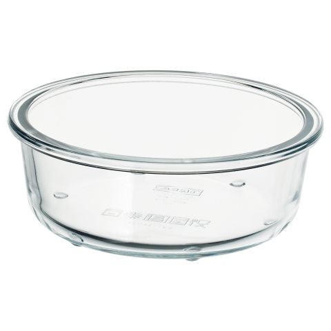 IKEA 365+, food container round/glass, 400 ml, 503.591.95 - IKEA Greece IKEA 365+, food container round/glass, 400 ml, 503.591.95