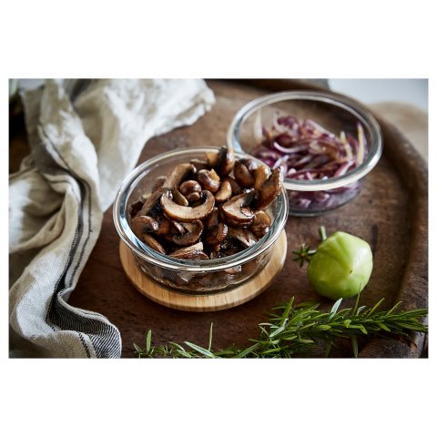 IKEA 365+, food container round/glass, 400 ml, 503.591.95 - IKEA Greece IKEA 365+, food container round/glass, 400 ml, 503.591.95