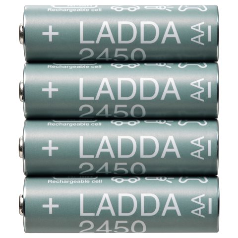 LADDA, επαναφορτιζόμενη μπαταρία HR6 AA 1.2V, 4 τεμ, 505.046.92