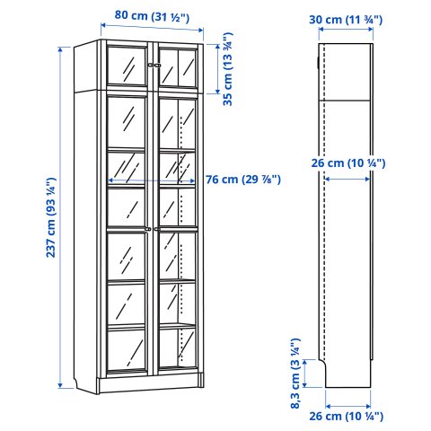 BILLY/OXBERG, βιβλιοθήκη, 692.177.14 - IKEA Ελλάδα BILLY/OXBERG, βιβλιοθήκη, 692.177.14