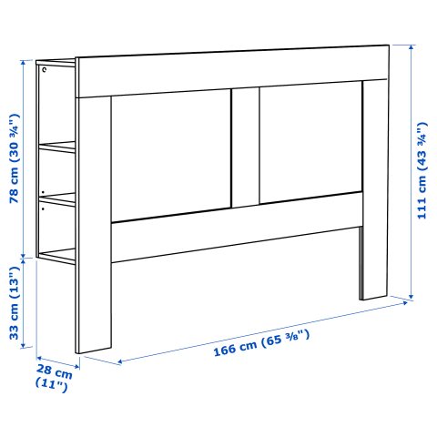 BRIMNES, headboard with storage compartment, 802.287.11 - IKEA Greece BRIMNES, headboard with storage compartment, 802.287.11