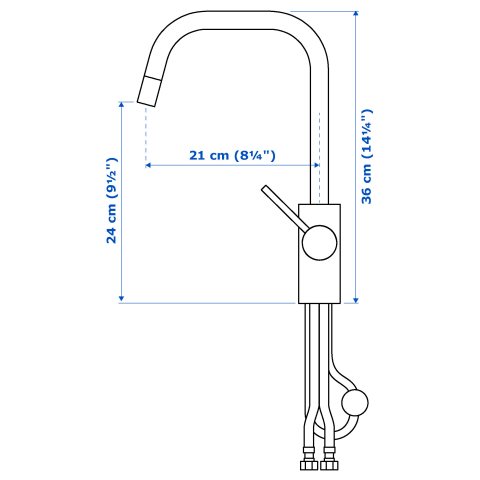ALMAREN, kitchen mixer tap w pull-out spout, 803.416.46 - IKEA Greece ALMAREN, kitchen mixer tap w pull-out spout, 803.416.46