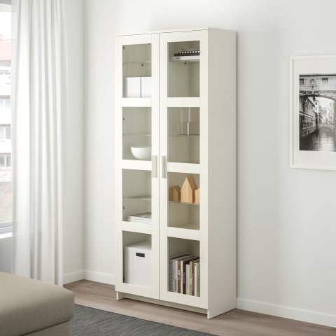 BRIMNES, glass-door cabinet, 904.098.72 - IKEA Greece BRIMNES, glass-door cabinet, 904.098.72