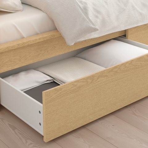 MALM, bed frame/high with 4 storage boxes, 140X200 cm, 991.750.72 - IKEA Greece MALM, bed frame/high with 4 storage boxes, 140X200 cm, 991.750.72