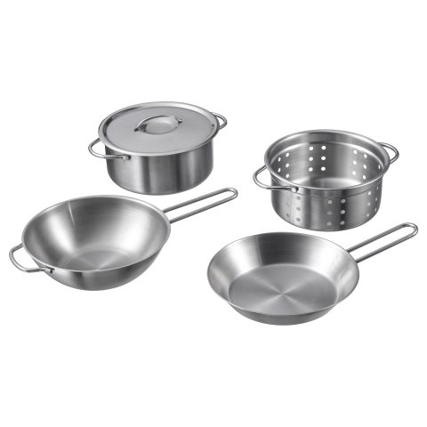 DUKTIG, Σκεύη μαγειρικής, σετ 5 τεμ., 001.301.67 - IKEA Ελλάδα DUKTIG, Σκεύη μαγειρικής, σετ 5 τεμ., 001.301.67